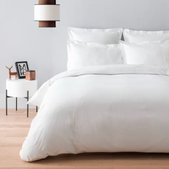 Oslo - Parure de lit    coton blanc 140 x 200 cm