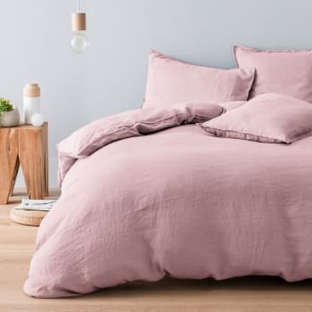 Milano - Parure de lit     rose poudrée 280 x 240 cm