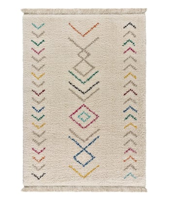 Tappeto per bambini cielo stellato bianco pastello 120x170 Esterya