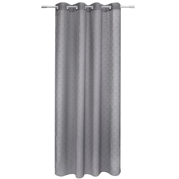 Eventail - Voilage 140x240 gris en polyester