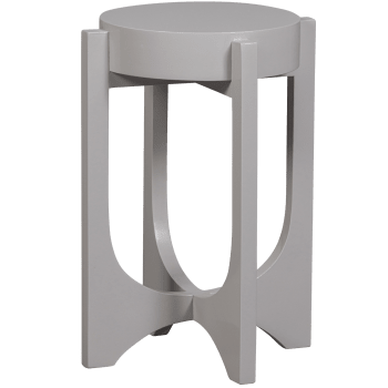 Vtwonen - Table d'appoint haut en manguier gris chaud