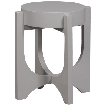 Vtwonen - Table d'appoint en manguier gris chaud