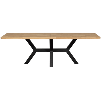Combi-tablo - Table à manger en bois de chêne et Z-pieds