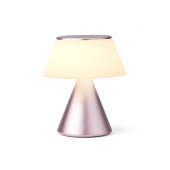 LUMA M - Lampe led portable medium en aluminium rose