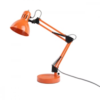 Funky hobby - Lampe de table métal orange H52cm