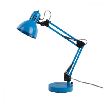Funky hobby - Lampe de table métal bleu H52cm