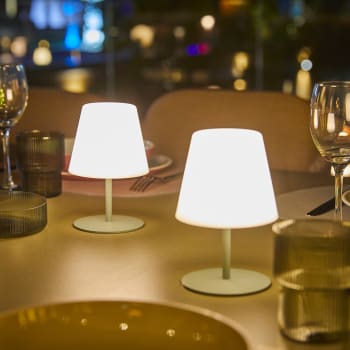 Lampe Solaire Greenandco - Sans Fil, Dimmable, 3000-5000K, IP44 (intérieur/extérieur, Blanc)
