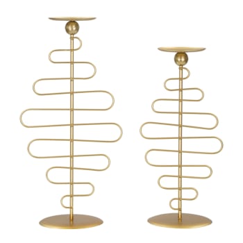 Set di 2 portacandele decorativi in ​​ferro per ... - Leroy Merlin