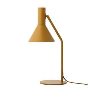 Lampe à poser métal h50cm jaune