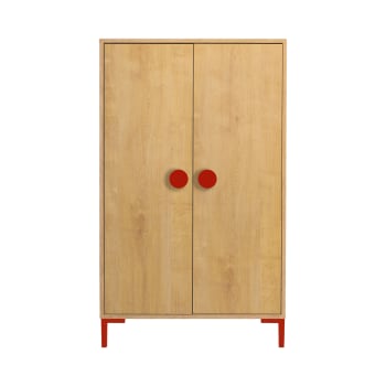 Armadio Bambini A 3 Ante Vicawu - Bianco, 91x180 Cm, Con Cassetti E Ripiani - Foto 9