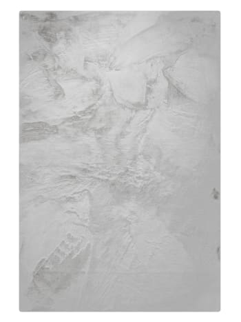 Tessuto Pelliccia Sintetica Shaggy - Pelo Lungo 3 Cm, Bianco, 160x50 Cm, Per Fai-da-te E Decorazione