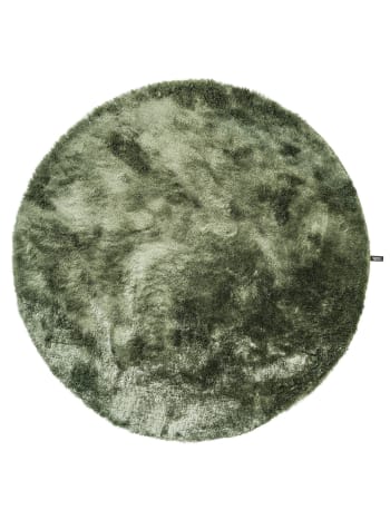 Whisper - Tapis à poils longs vert D 160 rond