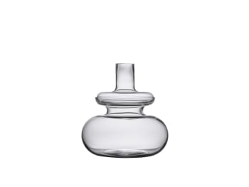 Inu - Vase en verre soufflé bouche transparent