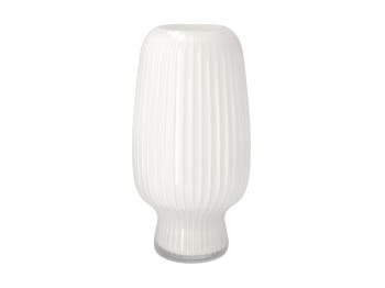 Cuneo - Vase en verre blanc