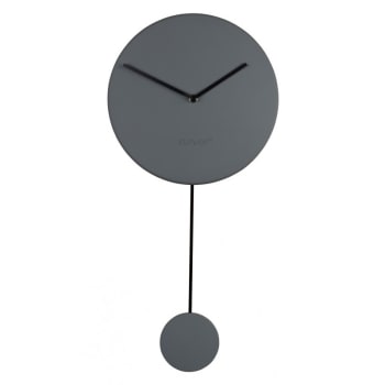 Minimal - Horloge en plastique gris