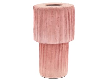 Styles - Lampe en papier mâché rose