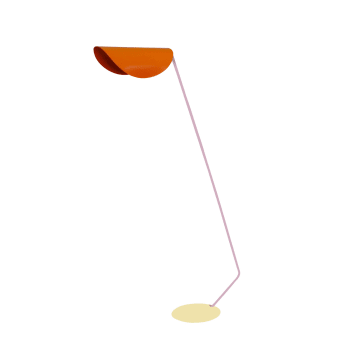 Ulla - Lampadaire liseuse métal  orange 85  cm