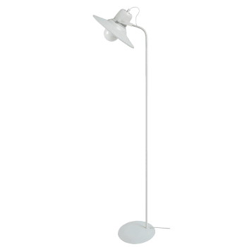 Lodge - Lampadaire liseuse métal  blanc 29  cm