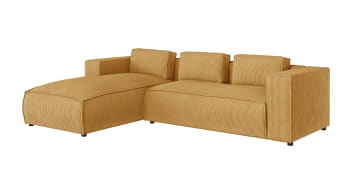 Sofaüberzug Ecksofa Velours - Elastischer Bezug In Türkis Blau Rutschfest & Kratzsicher