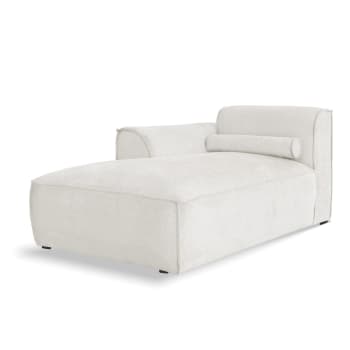 Zinea Mobile Armlehne Für Sofa - Leder Optik Beige Mit Staufach