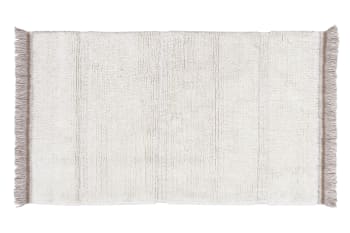 Sheep of the world - Tapis lavable en laine blanc 80x140