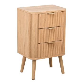 Comodino con 3 cassetti in bianco vintage Indra | Leroy Merlin