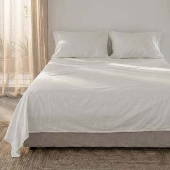 Lenzuolo Homescapes Blu Navy 240x300 Cm, 100% Cotone Egiziano 200 Fili, Ipoallergenico