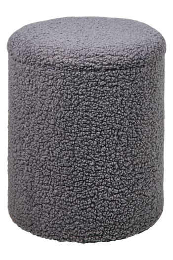 Teddy cube - Pouf grigio con Contenitore