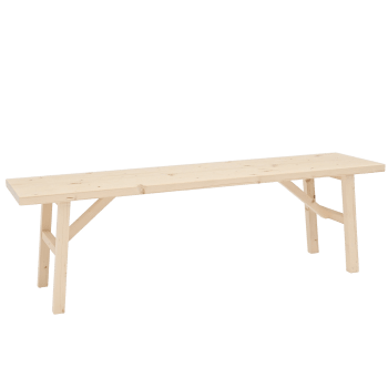 Siep - Banc en bois de sapin naturel 150x45cm