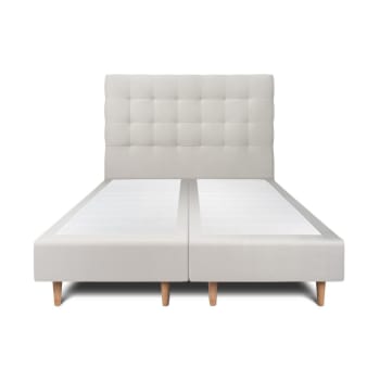 Vidaxl tête de lit led avec des lumières à led taupe 90 cm polyester