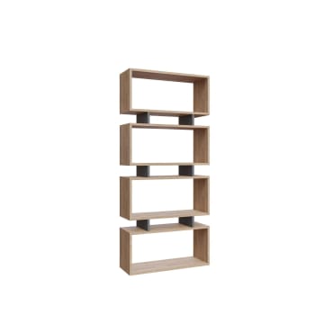 Gaita - Libreria a 4 ripiani L72 cm - Grigia