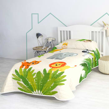 Wild - Couvre-lit 100% Coton Multicolore 180x260 cm