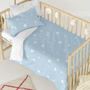 Parure De Lit Berceau 3 Pièces Mimosa City - 100% Coton 200 Fils - 60x120 Cm - Multicolore - 9