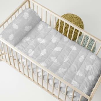 Linge de lit enfant Reina imprimé 1 personne - coton, rose