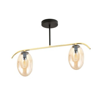 Lampadario stile industriale sospeso a campana in metallo con attacco E27 semplice per salotto cucina nero