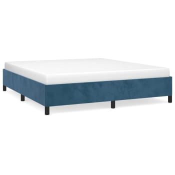 Struttura Letto per adulto in Velluto Blu Scuro 180x200 cm