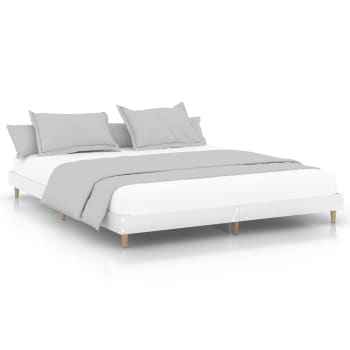 Struttura Letto per adulto in Legno Multistrato Bianco 160x200 cm