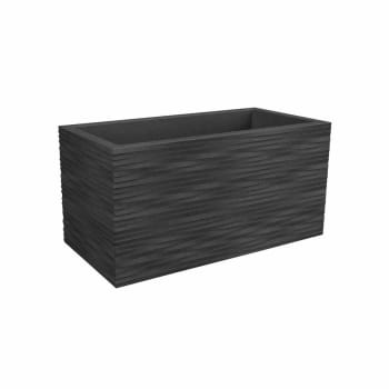 Vaso cubo in resina "Cosmos" 55 cm. Rosso Oriente | Leroy Merlin