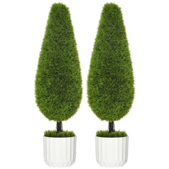 Der Rose Palma Artificiale 71 Cm Con Vaso Nero: Verde Senza Manutenzione Per Interni/Esterni