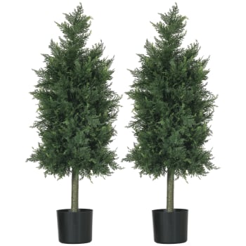 Homescapes Pianta Artificiale Cycas Revoluta 75 Cm – In Vaso Nero, Realistica, Resistente Ai Raggi UV - 2