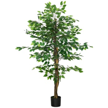Albero Artificiale Di Ficus Da 1,8 M Nearly Natural In Vaso Decorativo - 4