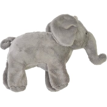 Peluche éléphant en polyester gris 30cm