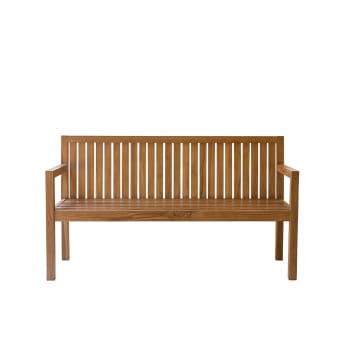 Malte - Banc de jardin en teck massif 160 cm