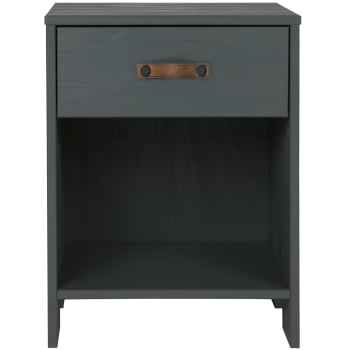 Dennis - Table de chevet en pin gris