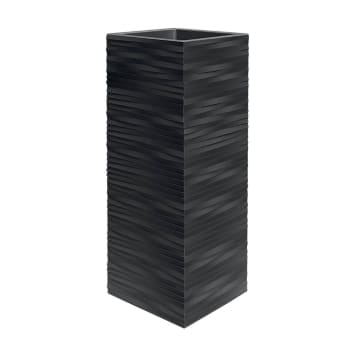 EDA PLASTIQUE - Vaso Quadrato Tuscany - 50 Cm - 87 L - Tortora