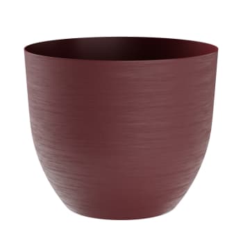 Over - Vaso tondo in plastica riciclata rosso Ø 38 h32 cm