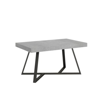 Tavolo Allungabile 90x180/284 Cm Bridge Bianco Frassino Telaio Antracite 84864287