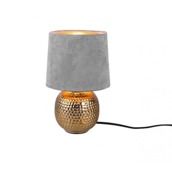 Sophia - Lampe design en céramique gris