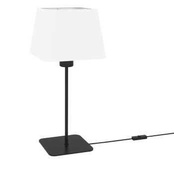 Lampe à poser en métal H 43 cm Blanc