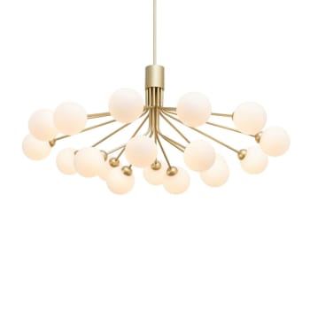 Lampadario Sospensione In Vetro Texture Verde Rigato, Attacco E27, Cavo Regolabile, Metallo Dorato